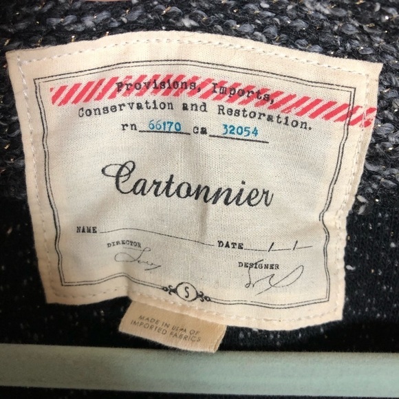 Anthropologie cartonnier‎ sparkly sweater jacket - Picture 3 of 7